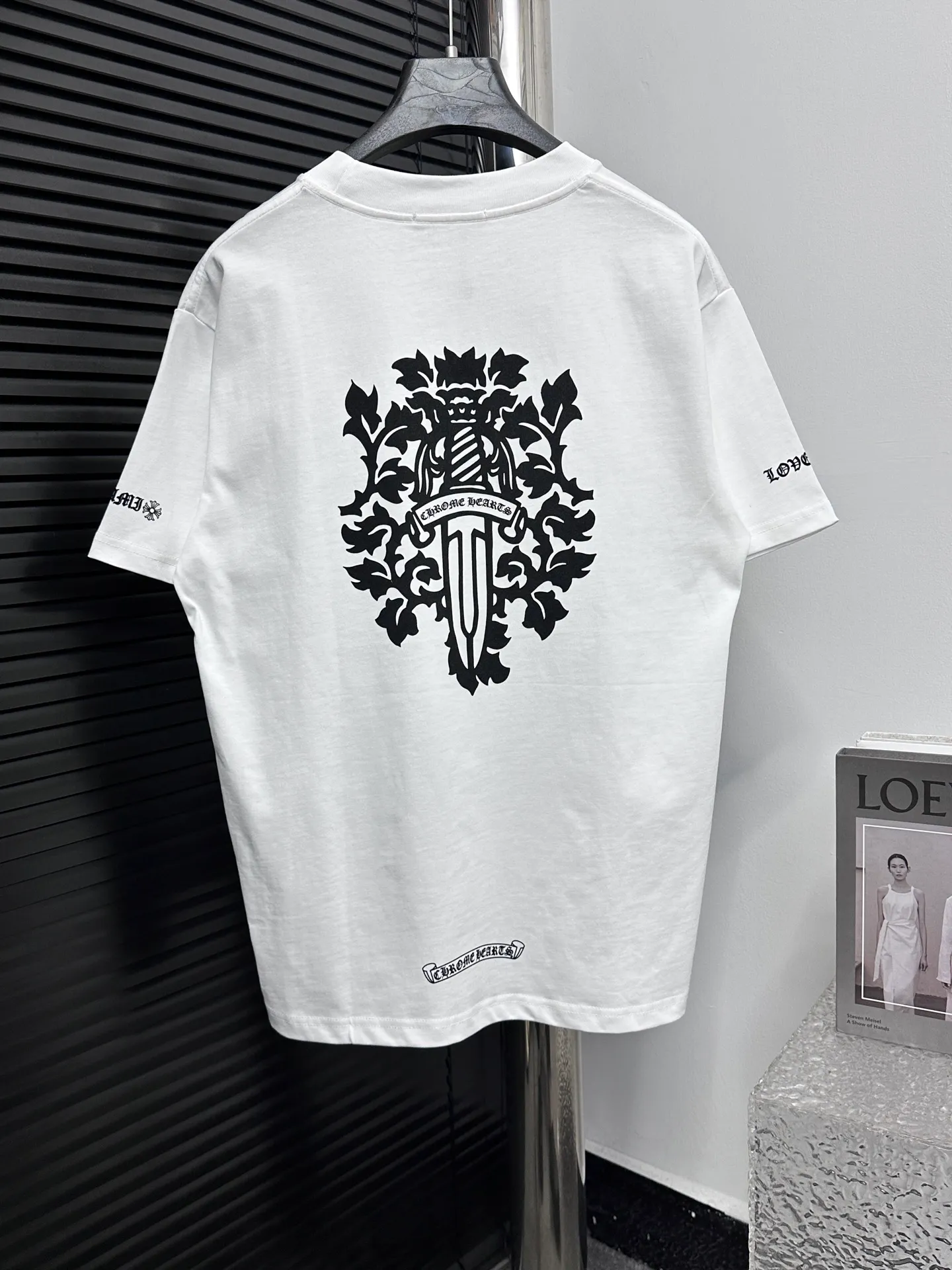 🅿️170 [Chrome heart*] Chrome heart 25ss early spring new short-sleeved T-shirt ·280g 100% cotton double yarn jersey fabric ·Special thickened 32 pieces of double-strand 1x1 thread in the same cylinder custom dyeing ·Double-needle stitching and cross-stitching technology ·Original main mark washed tag Color: Black White Size: S-XL